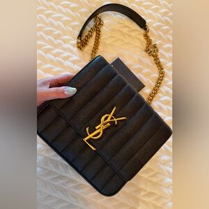 Saint Laurent 2018 Medium Monogram Vicky Chain Bag crossbody bag